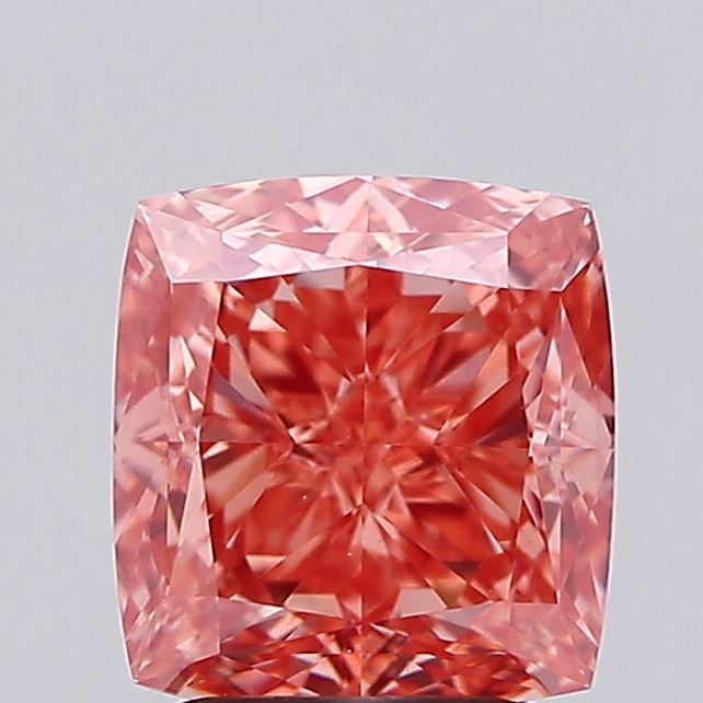 2.08ct Cushion Modified Fancy Intense Orange VS1