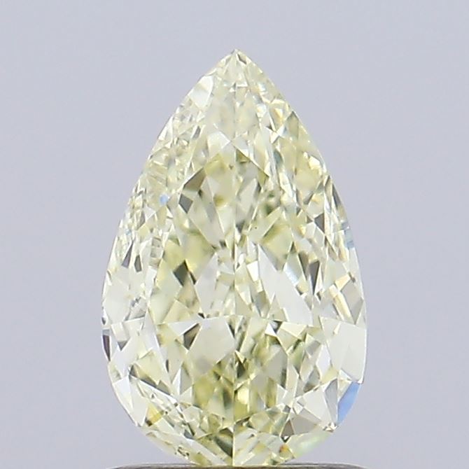 0.97ct Pear Fancy Light Yellow VS1