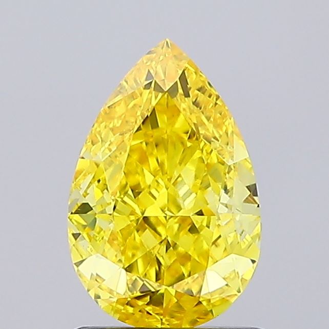 1.03ct Pear Fancy Vivid Yellow VS2