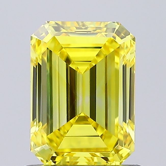 1.01ct Emerald Fancy Vivid Yellow VS1