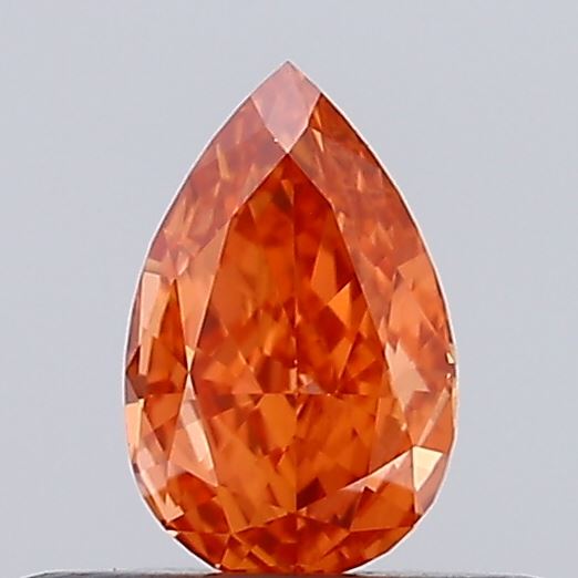 0.26ct Pear Fancy Vivid Red VVS2