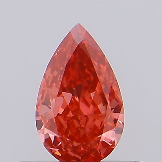 0.38ct Pear Fancy Vivid Red VS1