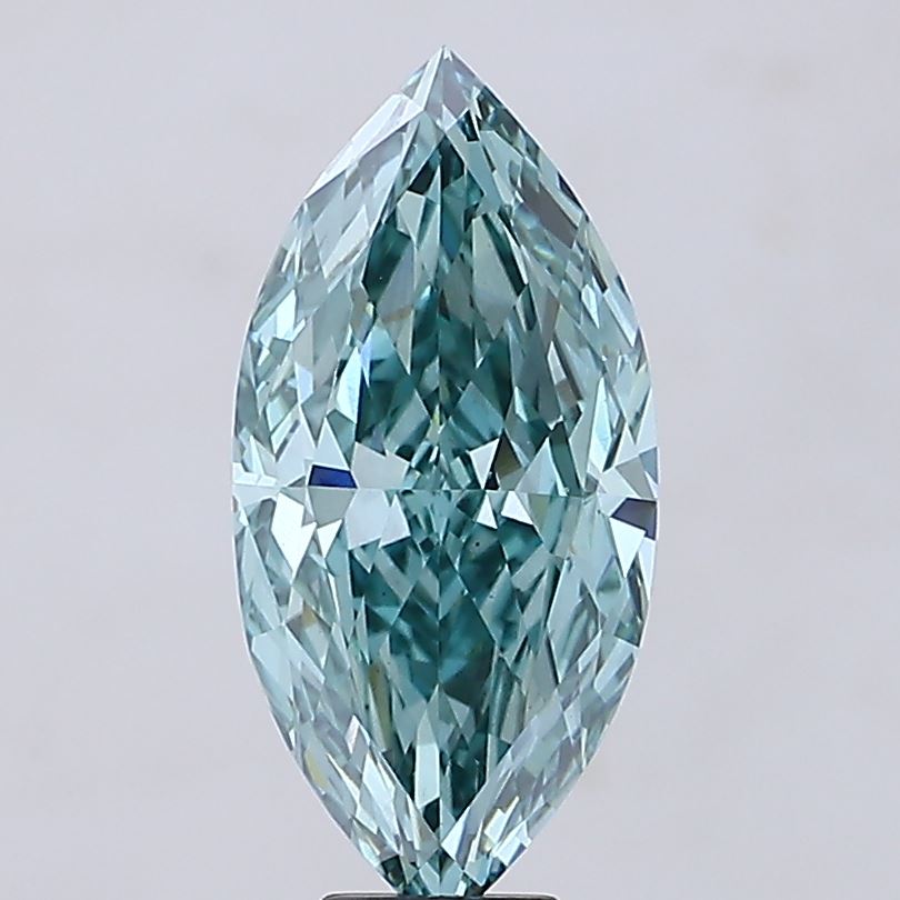 10.04ct Marquise Fancy Vivid Bluish Green VS1