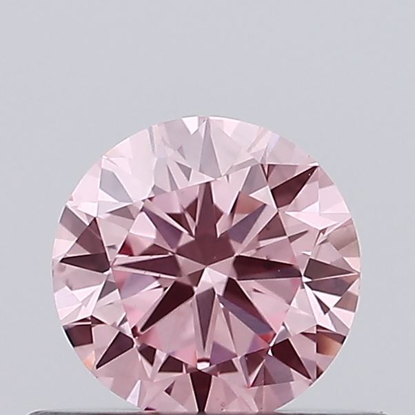 0.44ct Round Fancy Vivid Pink VS2