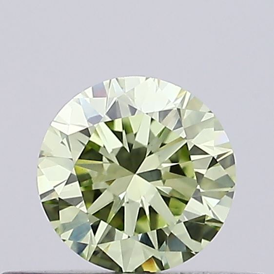 0.31ct Round Fancy Intense Green VVS2