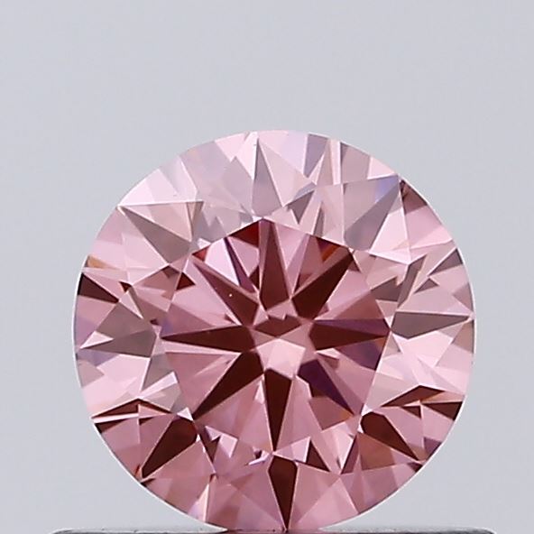 0.55ct Round Fancy Vivid Red VVS2