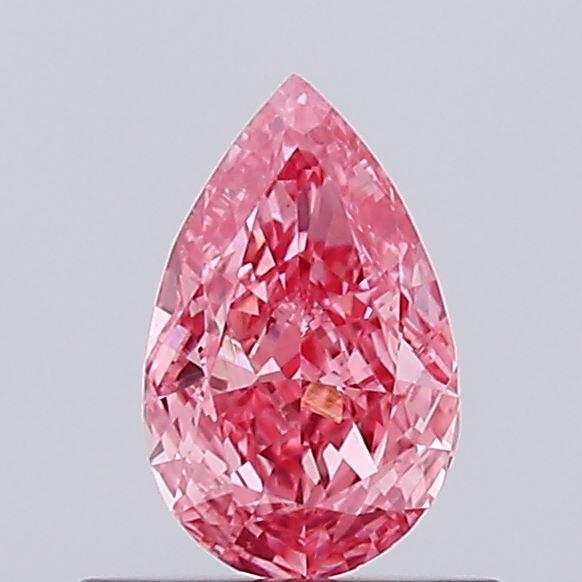 0.42ct Pear Fancy Vivid Pink VS1