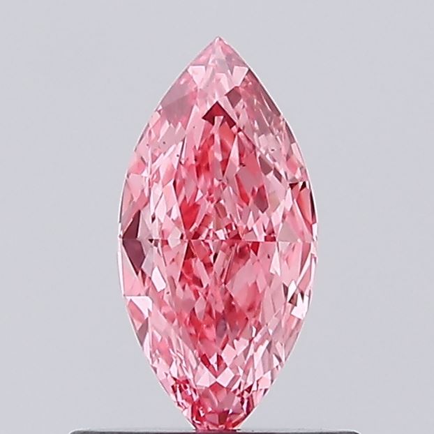 0.45ct Marquise Fancy Vivid Pink VS2