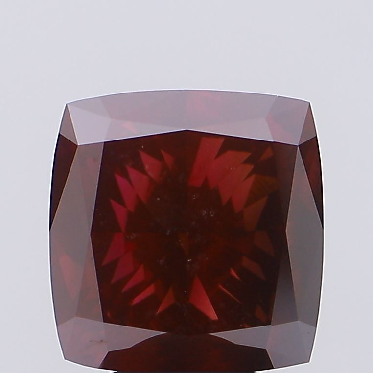 6.02ct Cushion Modified Fancy Vivid Red VS1
