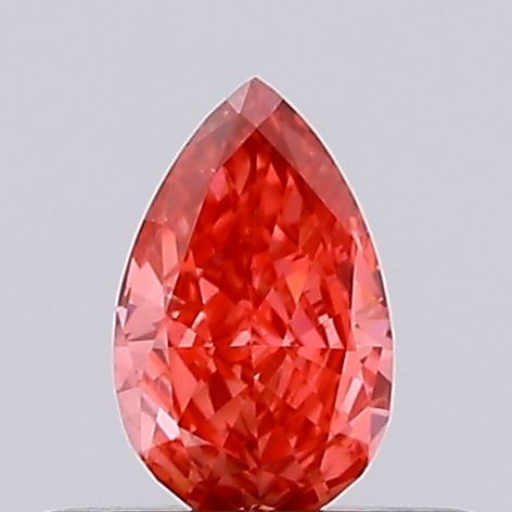 0.28ct Pear Fancy Vivid Red VVS2