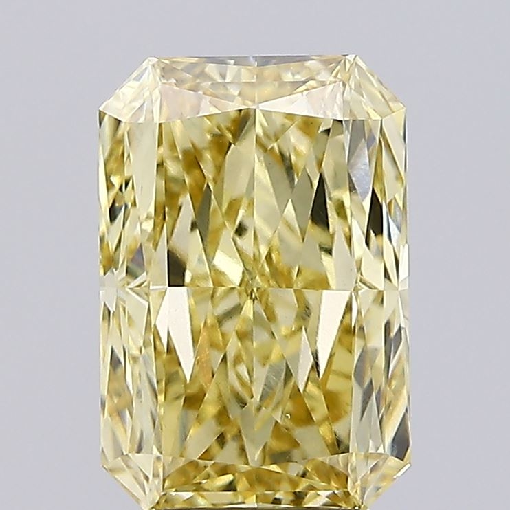 3.03ct Radiant Fancy Vivid Yellow VS1