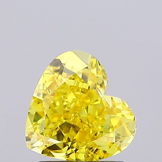 1.51ct Heart Fancy Vivid Yellow VVS2
