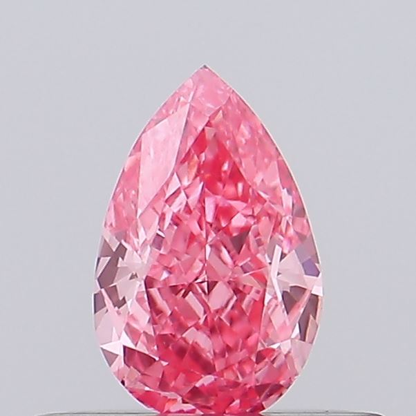 0.32ct Pear Fancy Intense Pink VS1
