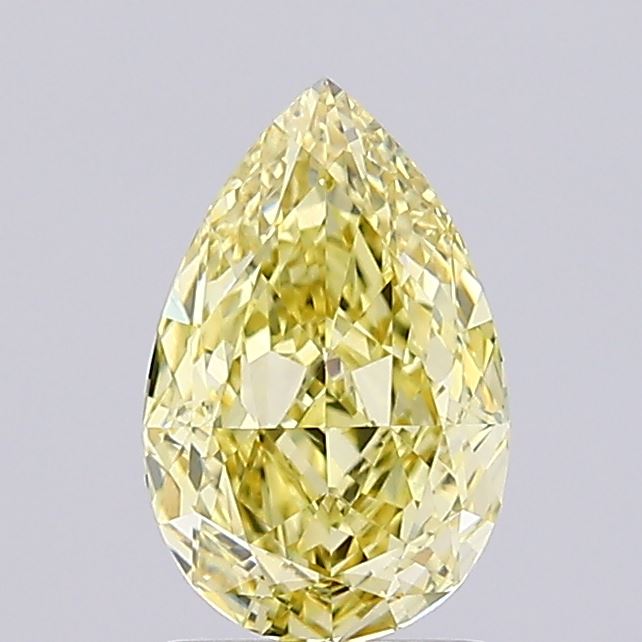1.55ct Pear Fancy Intense Yellow VS1