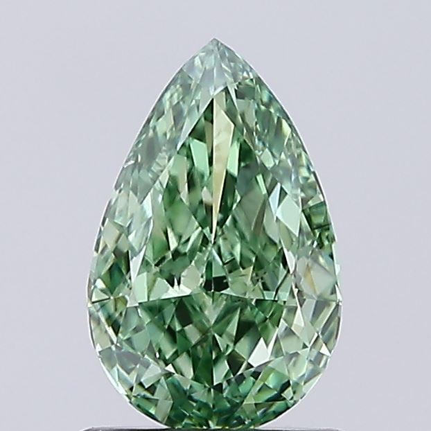 1.01ct Pear Fancy Intense Green VS1