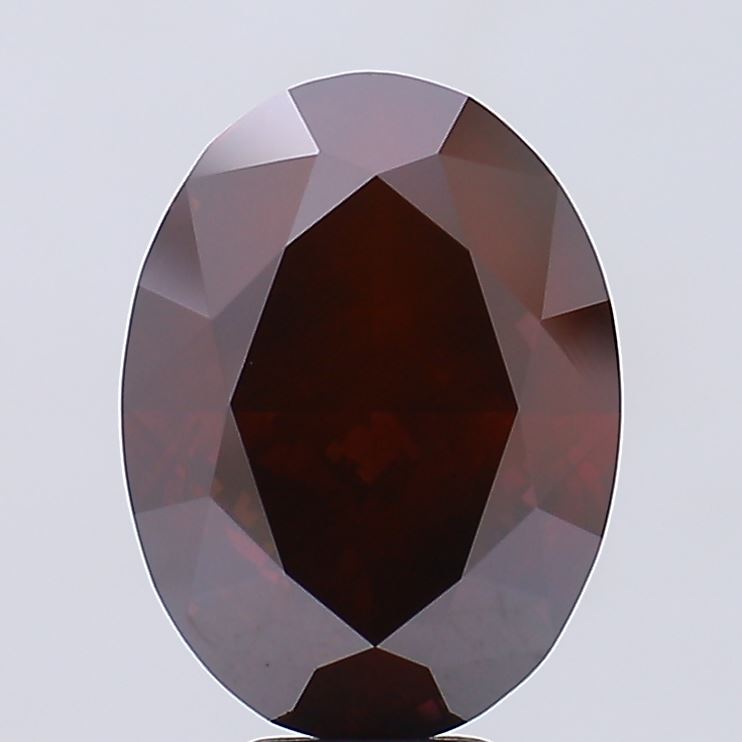 8.55ct Oval Fancy Vivid Red VS2