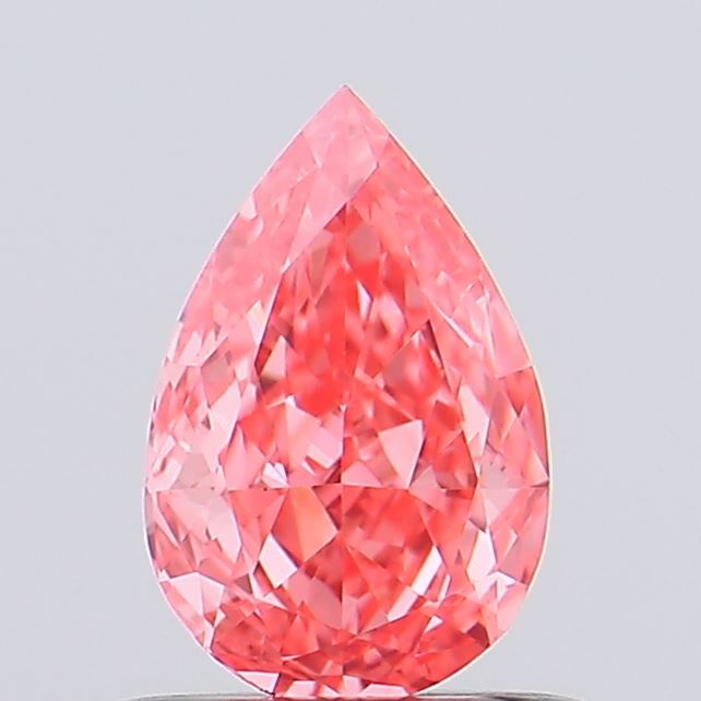 0.51ct Pear Fancy Intense Pink VS1