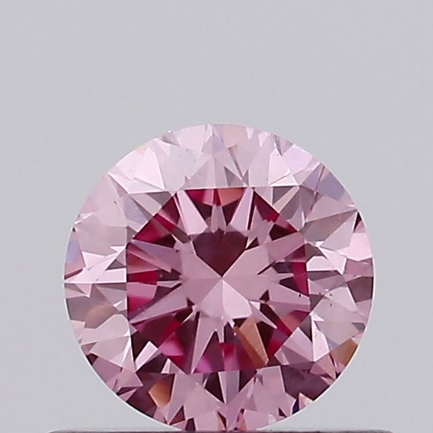 0.47ct Round Fancy Vivid Pink VS1
