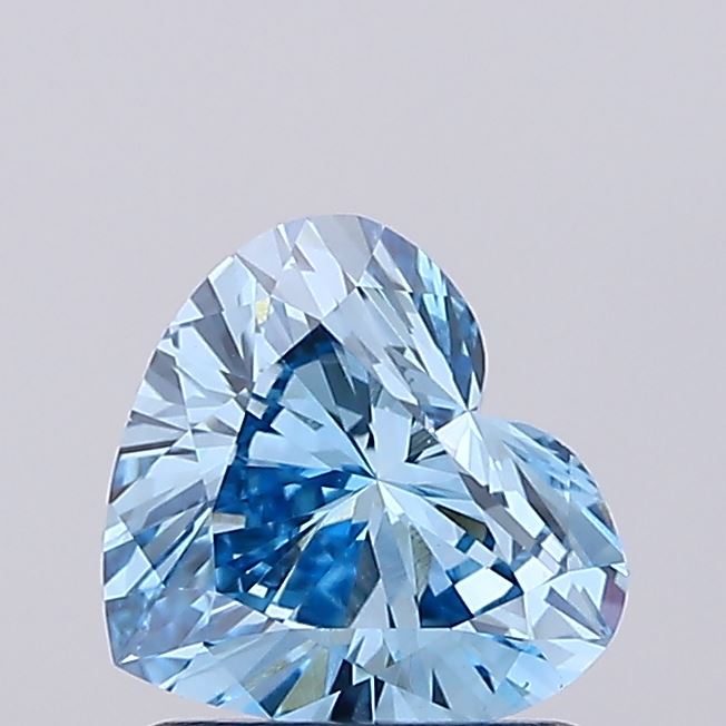 1.07ct Heart Fancy Vivid Blue VS1