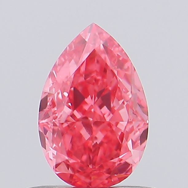0.61ct Pear Fancy Intense Pink VS1