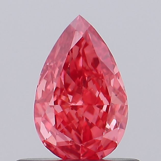 0.45ct Pear Fancy Vivid Red VS1