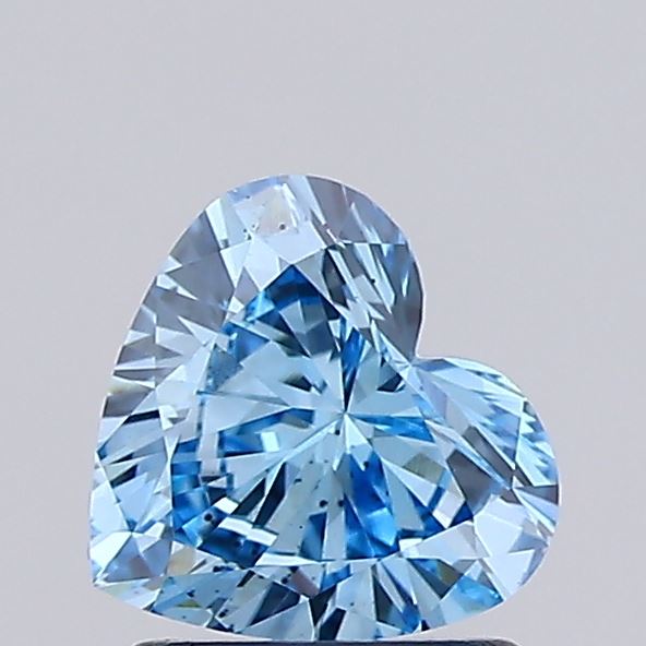 1.07ct Heart Fancy Vivid Blue VS2