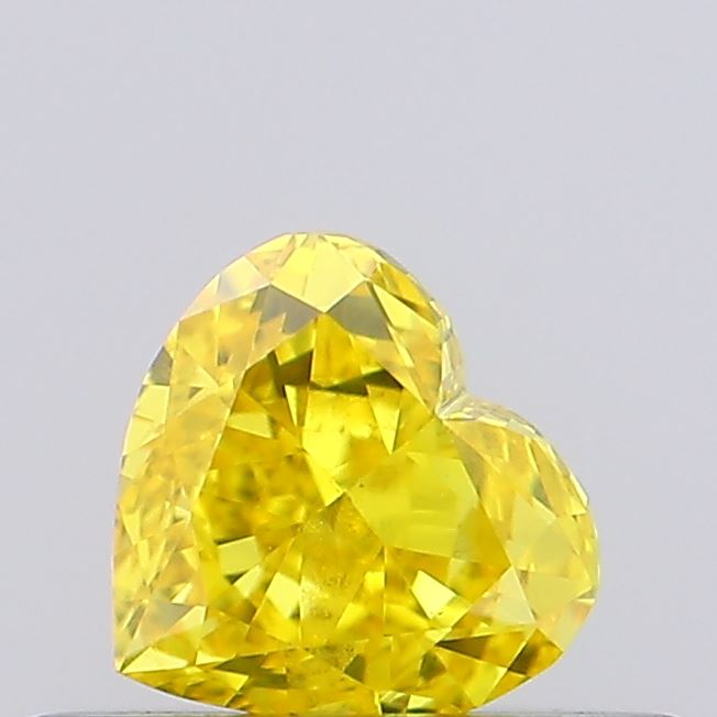 0.34ct Heart Fancy Vivid Yellow VVS2