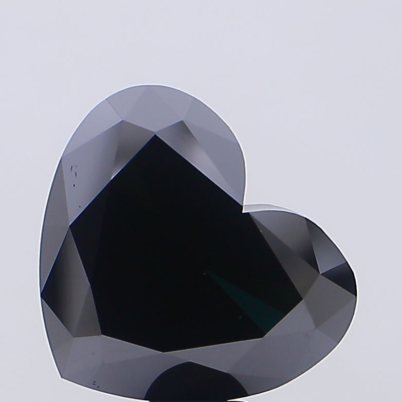 20.65ct Heart Fancy Vivid Black VS1