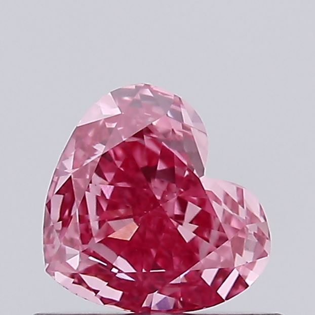 0.41ct Heart Fancy Intense Pink VS1