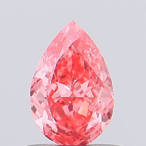 0.53ct Pear Fancy Intense Pink VS1