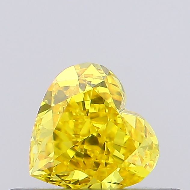 0.31ct Heart Fancy Vivid Yellow VS1