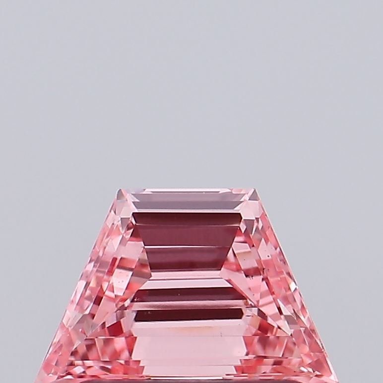 0.65ct Trapezoid Fancy Intense Pink VS1