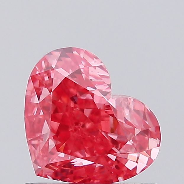 0.7ct Heart Fancy Intense Pink VS1