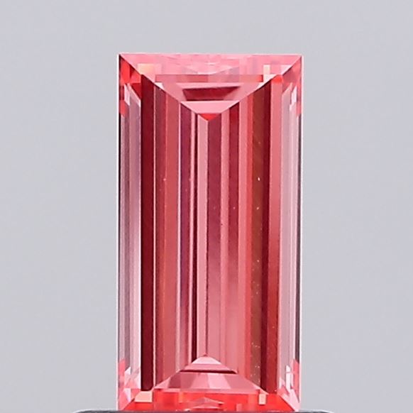 0.58ct Baguette Fancy Vivid Pink VVS2