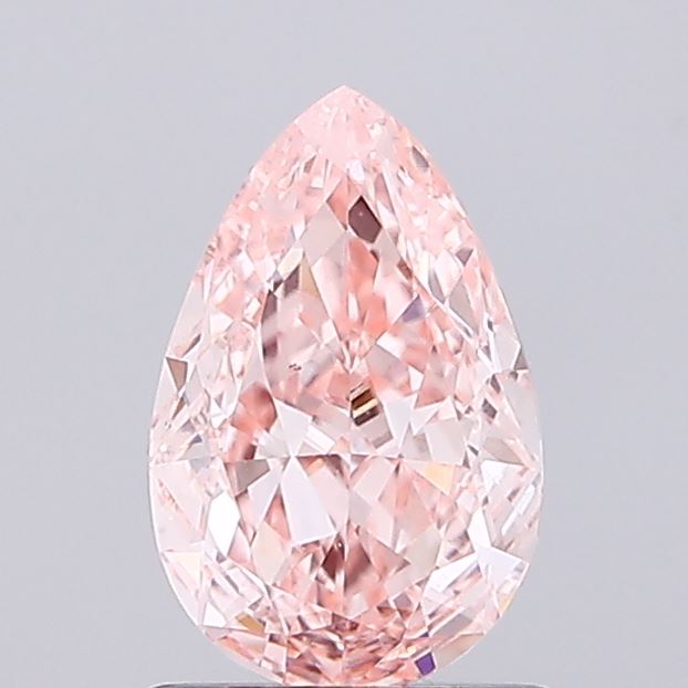 0.83ct Pear Fancy Intense Pink VS1