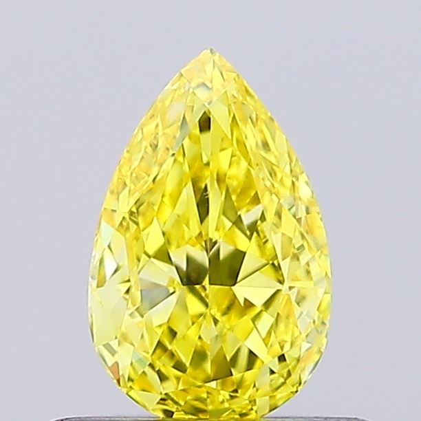 0.47ct Pear Fancy Intense Yellow VS1