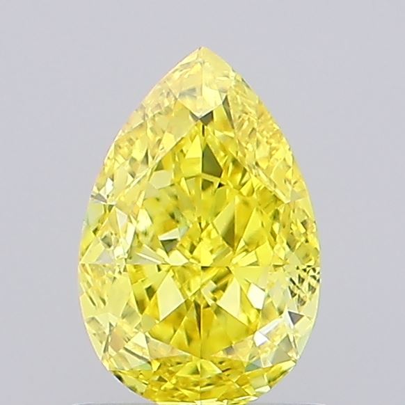0.98ct Pear Fancy Intense Yellow VS1