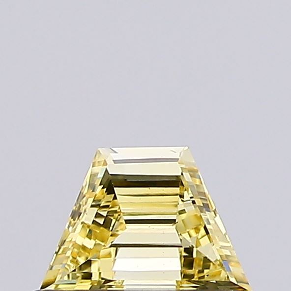 0.3ct Trapezoid Fancy Intense Yellow VS1