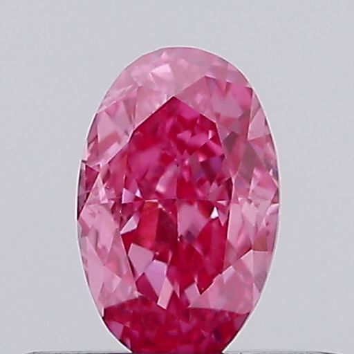 0.29ct Oval Fancy Vivid Purplish Pink VVS2