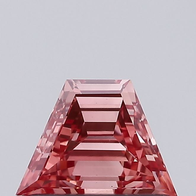 0.4ct Trapezoid Fancy Intense Pink VVS2