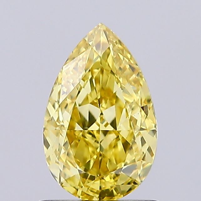 1.08ct Pear Fancy Intense Yellow VS1
