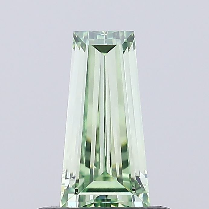 0.56ct Tapered Baguette Fancy Intense Green VVS2