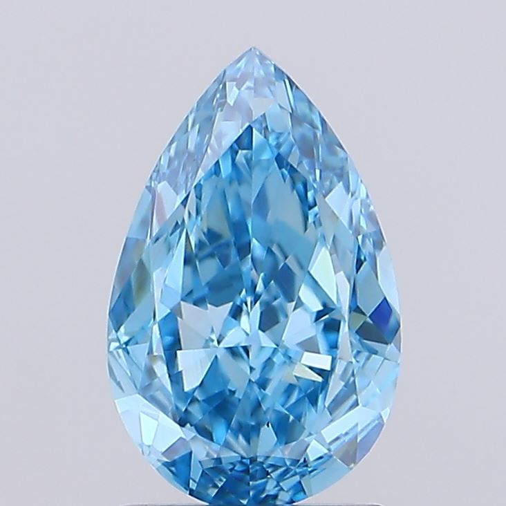 1.49ct Pear Fancy Vivid Blue VS1