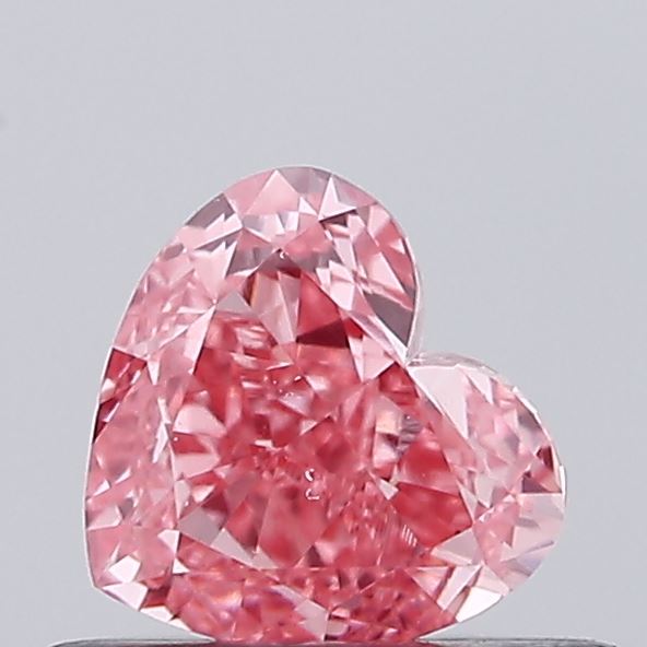 0.41ct Heart Fancy Intense Pink VS1
