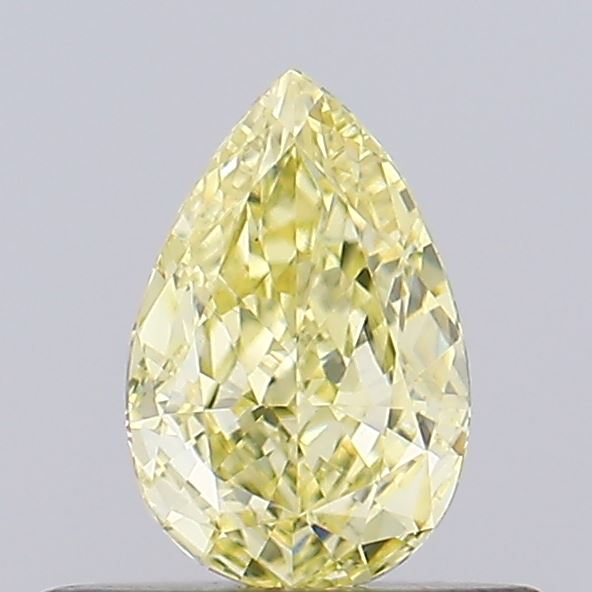 0.37ct Pear Fancy Intense Yellow VVS2