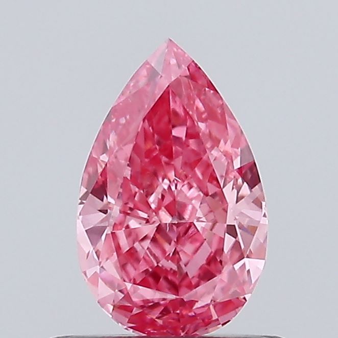 0.56ct Pear Fancy Intense Pink VS2