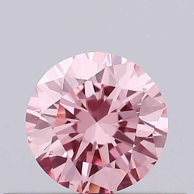 0.26ct Round Fancy Intense Pink VVS2