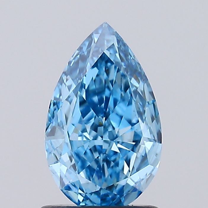 1.1ct Pear Fancy Vivid Blue VS1