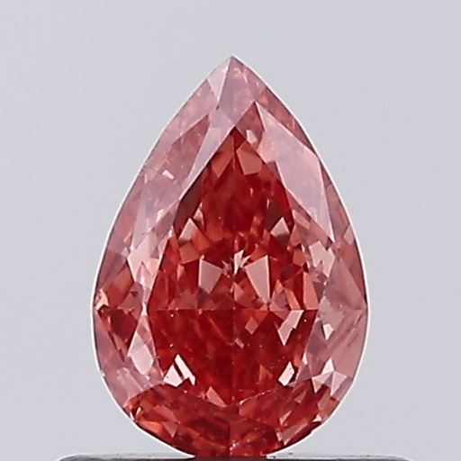 0.42ct Pear Fancy Intense Red VS1