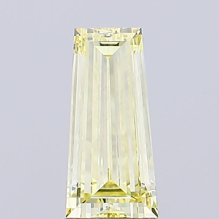 2.03ct Tapered Baguette Fancy Intense Yellow VVS2